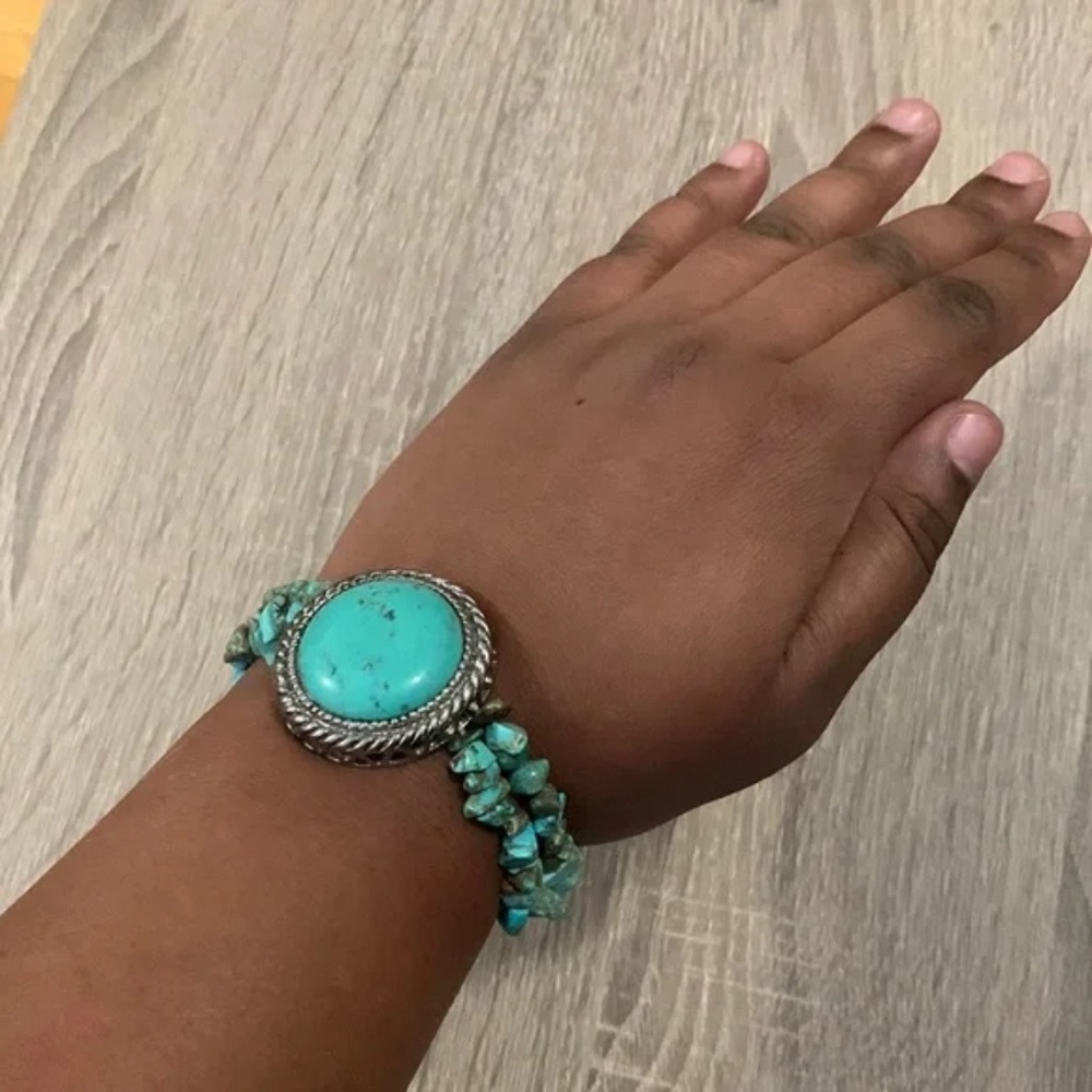 Silver and Turquoise Bracelet